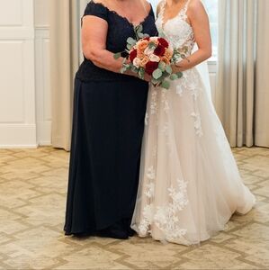 Mono Cheri Formal Navy Gown